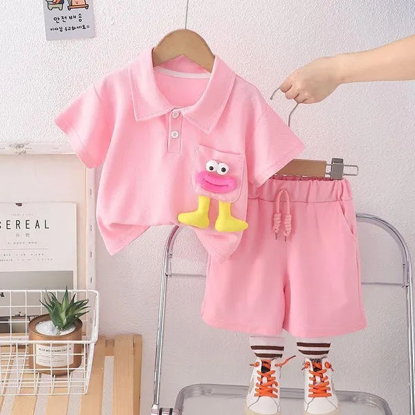 Pink_Trendy_&_Comfortable_Matching_Shorts_Set_For_Girls