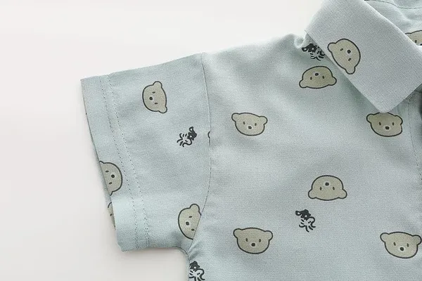 Green_Trendy_&_Comfortable_Shirt_Shorts_Set_For_Boys
