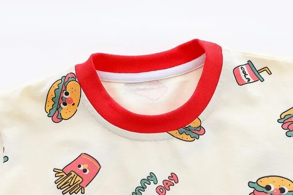 Cream_Trendy_&_Comfortable_Hamburger_Short_Set_For_Boys