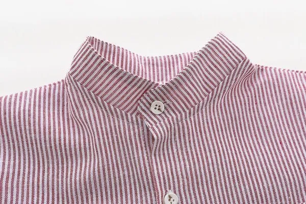 Red_Trendy_&_Comfortable_Striped_Shirt_Shorts_Set_For_Boys