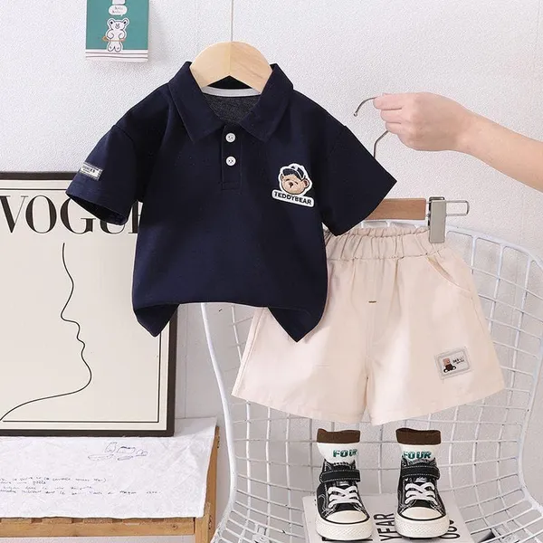 Black_Trendy_&_Comfortable_Teddy_Bear_T-Shirt_Set_For_Boys