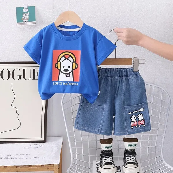 Blue_Trendy_&_Comfortable_Dog_Denim_Short_Set_For_Boys