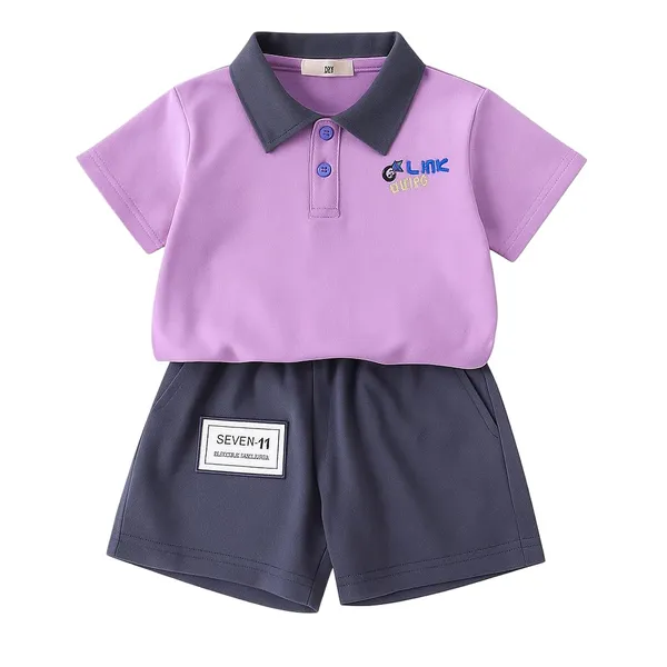 Lavender_Trendy_&_Comfortable_Matching_Shorts_Set_For_Boys