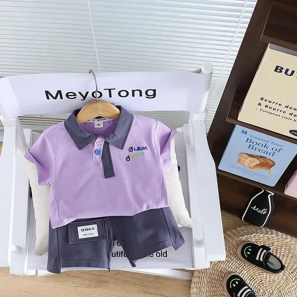 Lavender_Trendy_&_Comfortable_Matching_Shorts_Set_For_Boys