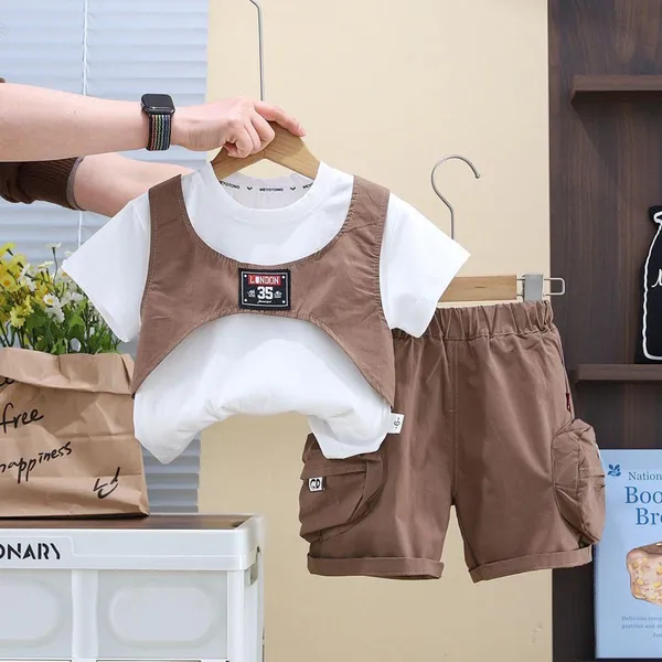 Brown_Trendy_&_Comfortable_Matching_Shorts_Set_For_Kids_For_Boys