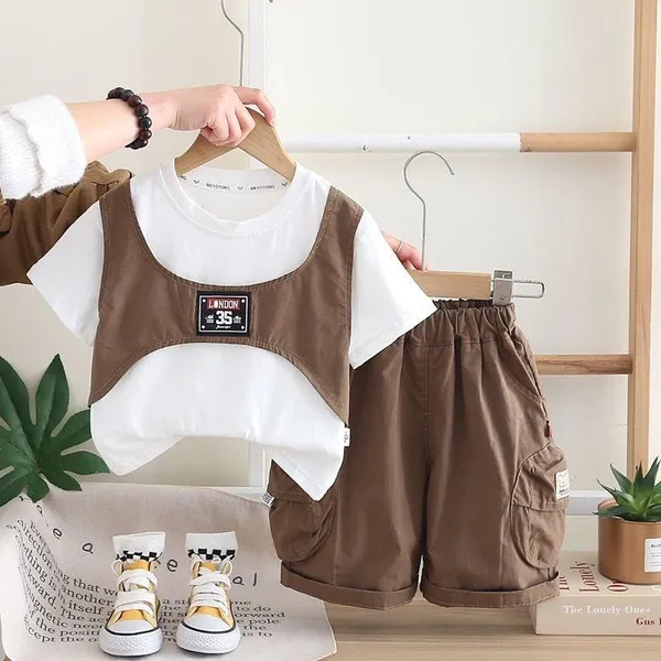 Brown_Trendy_&_Comfortable_Matching_Shorts_Set_For_Kids_For_Boys