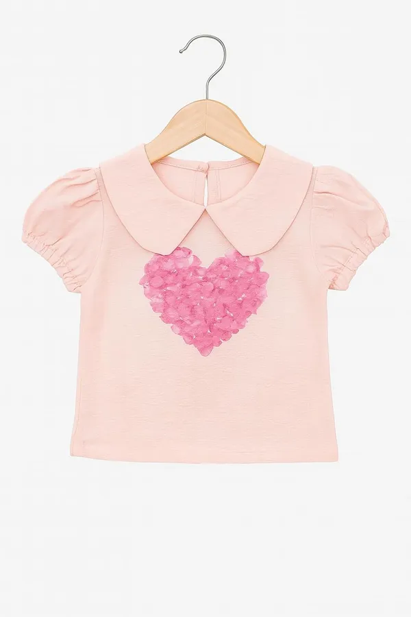 Pink_Trendy_&_Comfortable_Puff_Sleeve_Heart_Top_&_Ruffle_Shorts_Set_For_Girls