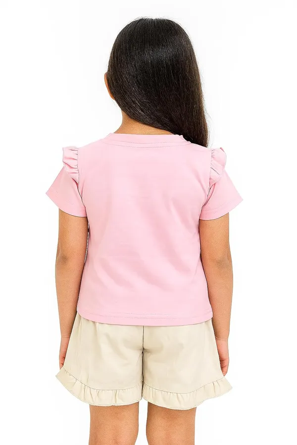 Pink_Trendy_&_Comfortable_Bunny_&_Carrot_Top_With_Ruffle_Shorts_For_Girls