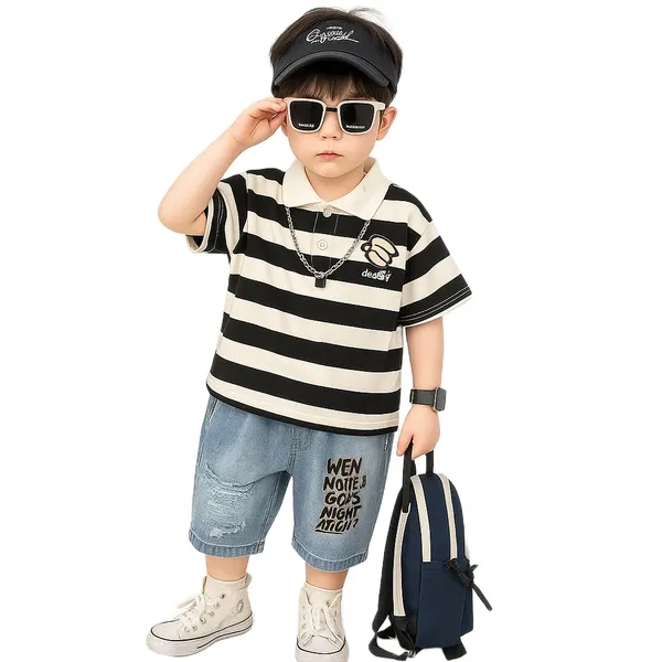 Black_Trendy_&_Comfortable_Monochrome_Shorts_Set_For_Boys