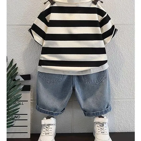 Black_Trendy_&_Comfortable_Monochrome_Shorts_Set_For_Boys