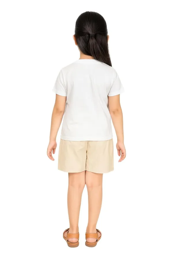 White_Trendy_&_Comfortable_Lovely_Bear_&_Flower_Top_For_Girls