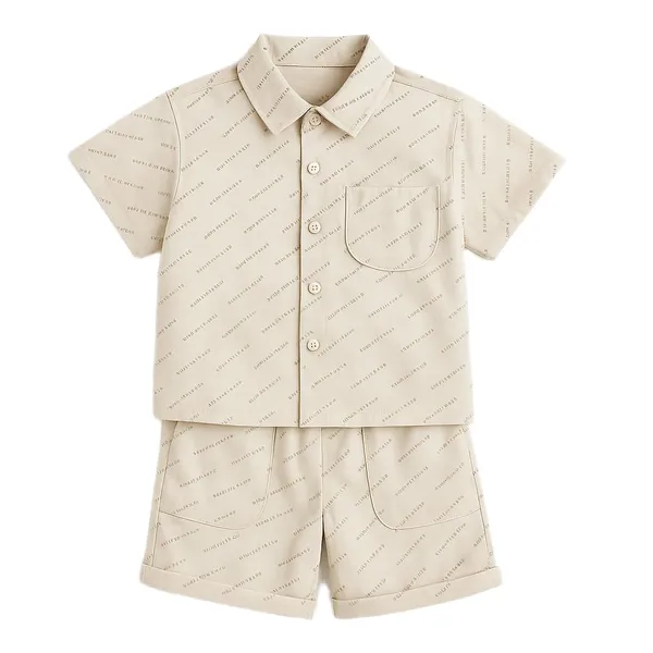 Grey_Trendy_&_Comfortable_Shirt_Matching_Shorts_Set_For_Kids_For_Boys