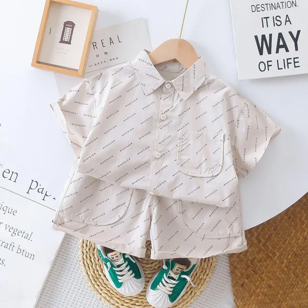Grey_Trendy_&_Comfortable_Shirt_Matching_Shorts_Set_For_Kids_For_Boys