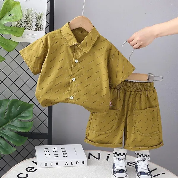 Green_Trendy_&_Comfortable_Shirt_Matching_Shorts_Set_For_Kids_For_Boys