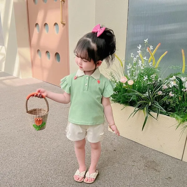 Green_Trendy_&_Comfortable_T-Shirt_&_Shorts_For_Girls