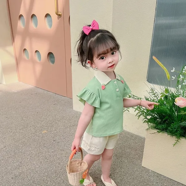 Green_Trendy_&_Comfortable_T-Shirt_&_Shorts_For_Girls