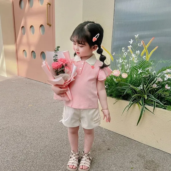 Pink_Trendy_&_Comfortable_T-Shirt_&_Shorts_For_Girls