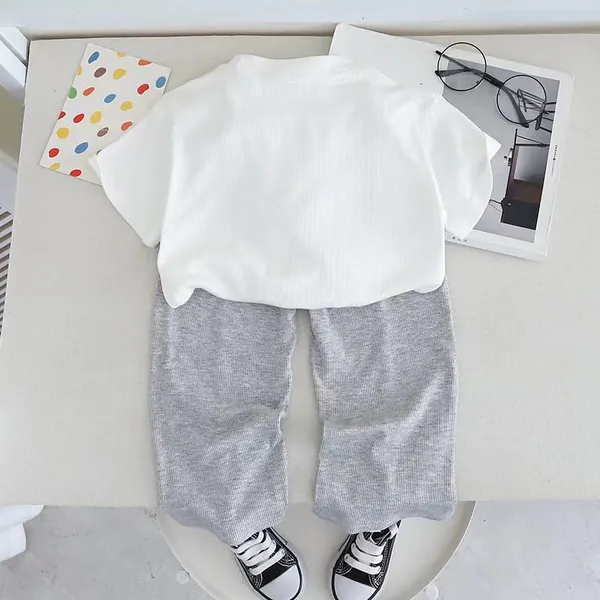 White_Trendy_&_Comfortable_3D_Flower_With_Ribbed_Pants_Set_For_Girls