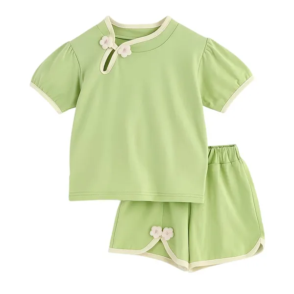 Green_Trendy_&_Comfortable_Summery_Pastel_Sets_T_Shirt_&_Shorts_Set_For_Girls