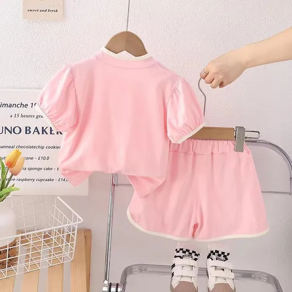 Pink_Trendy_&_Comfortable_Summery_Pastel_Sets_T_Shirt_&_Shorts_Set_For_Girls