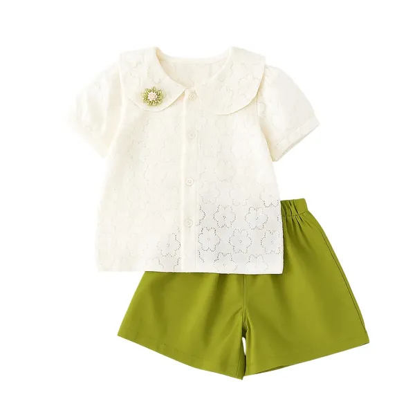Green_Trendy_&_Comfortable_White_Eyelet_Top_With_Wide_Shorts_Set_For_Girls
