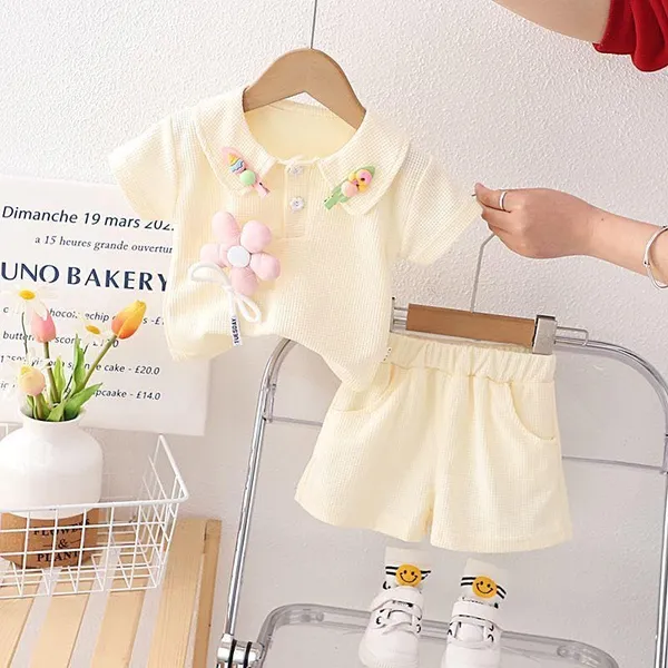 Cream_Trendy_&_Comfortable_3D_Pastel_Shorts_Sets_For_Girls