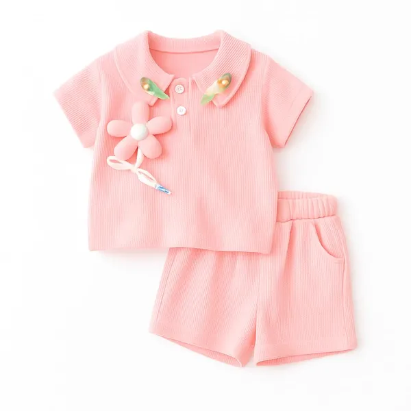 Pink_Trendy_&_Comfortable_3D_Pastel_Shorts_Sets_For_Girls