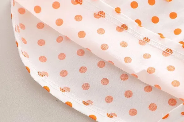 Orange_Trendy_&_Comfortable_Polka_Dot_Denim_Shorts_Set_For_Girls