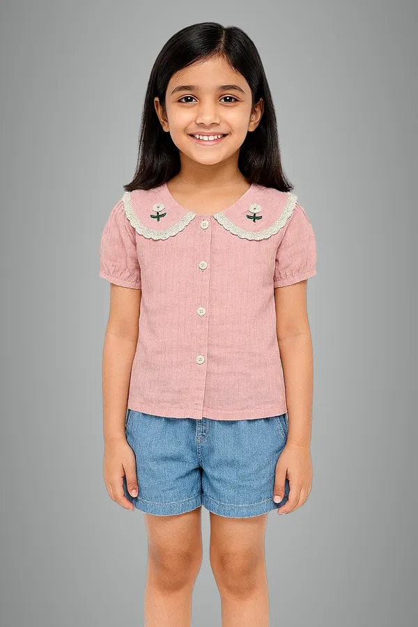 Pink_Trendy_&_Comfortable_Lilac_Daisy_Daydream_Clothing_Set_For_Girls