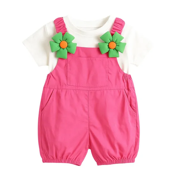 Pink_Trendy_&_Comfortable_Floral_Dungaree_For_Girls