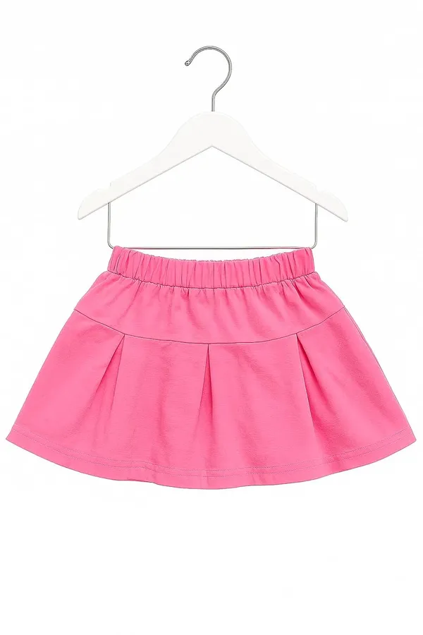 Pink_Trendy_&_Comfortable_Sunny_Bloom_Puff-Sleeve_Top_&_Skirt_Set_For_Girls