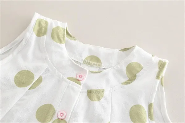 Green_Trendy_&_Comfortable_Polka_Dots_Pant_Set_For_Girls