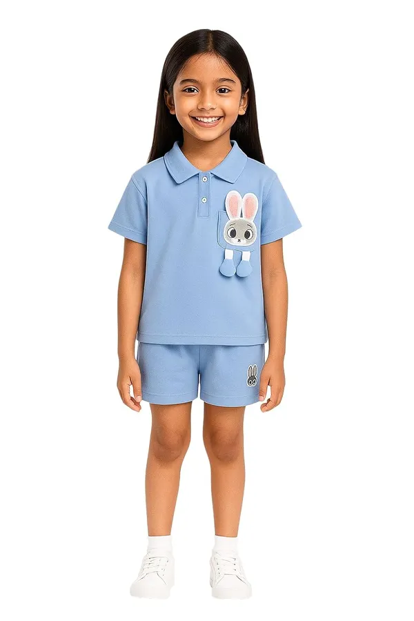 Blue_Trendy_&_Comfortable_Bunny_Shorts_Set_For_Girls