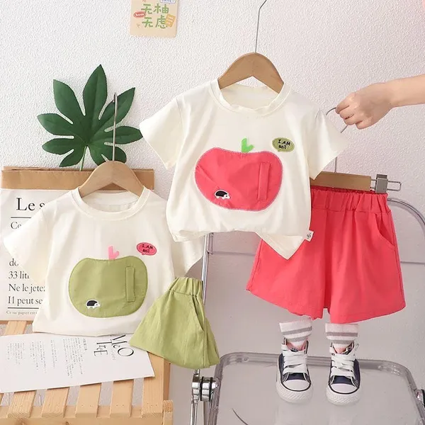 Pink_Trendy_&_Comfortable_Apple_Shorts_Set_For_Baby_Girls