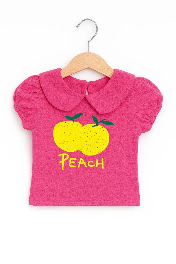 Pink_Trendy_&_Comfortable_Puff-Sleeve_Collar_Tee_&_Comfy_Cotton_Shorts_Set_For_Sunny-Day_Smiles_For_Girls