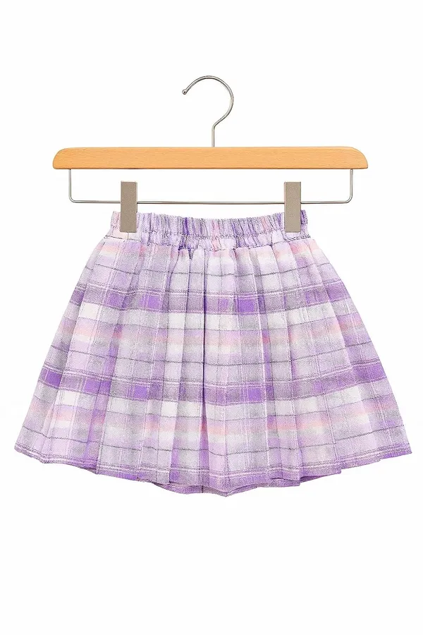 Lavender_Trendy_&_Comfortable_Pearl_Bow_Twirl_Skirt_And_T-Shirt_Set_For_Girls