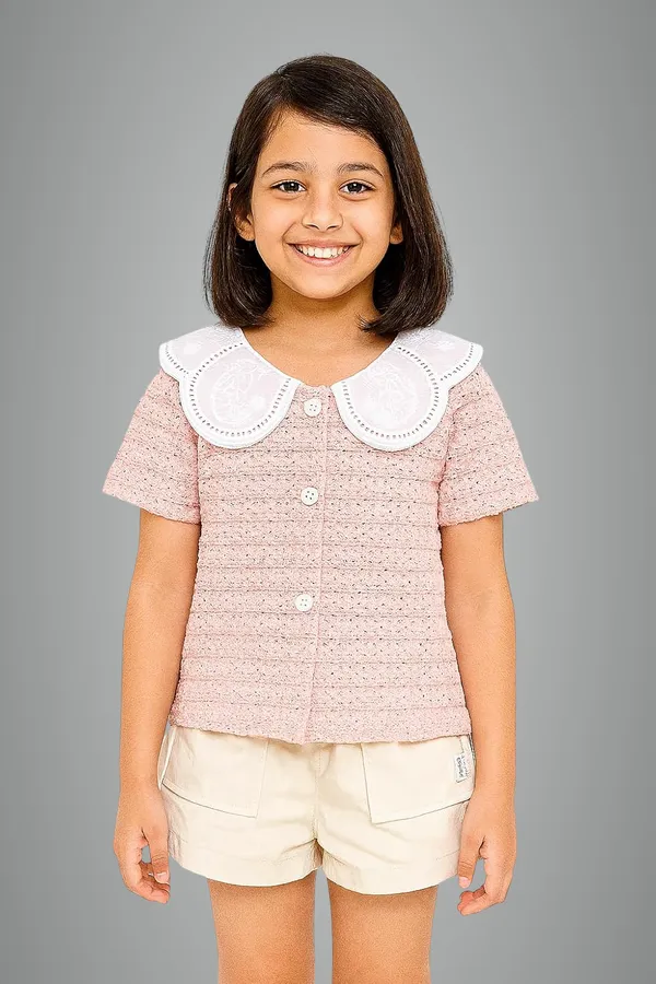 Pink_Trendy_&_Comfortable_Eyelet_Top_&_Sand-Pocket_Shorts_For_Girls