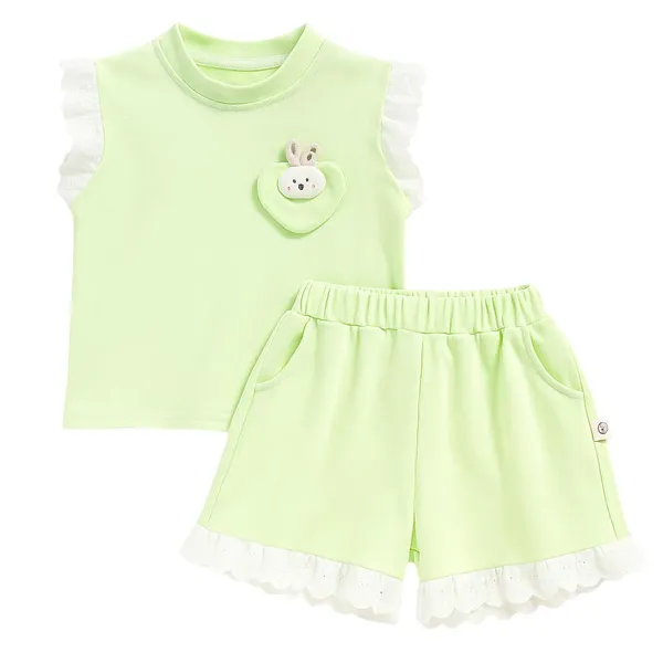 Green_Trendy_&_Comfortable_Bunny_Shorts_Set_For_Girls