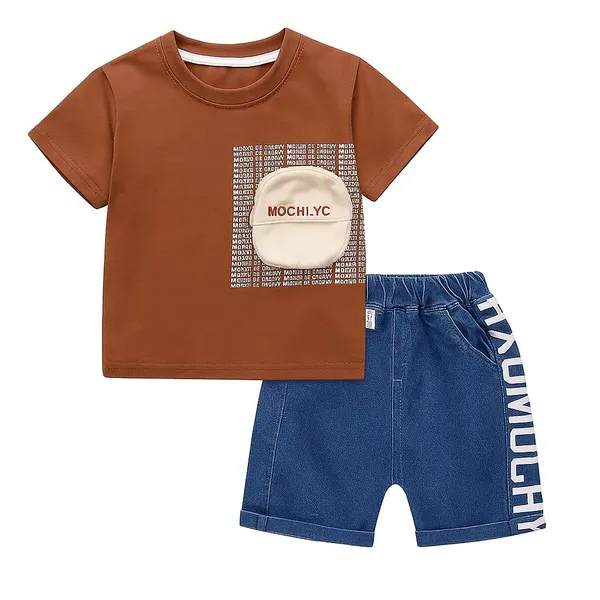 Brown_Trendy_&_Comfortable_3D_Pocket_Short_Set_For_Boys