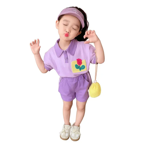 Lavender_Trendy_&_Comfortable_Tulip_Shorts_Set_For_Girls