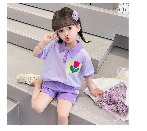 Lavender_Trendy_&_Comfortable_Tulip_Shorts_Set_For_Girls