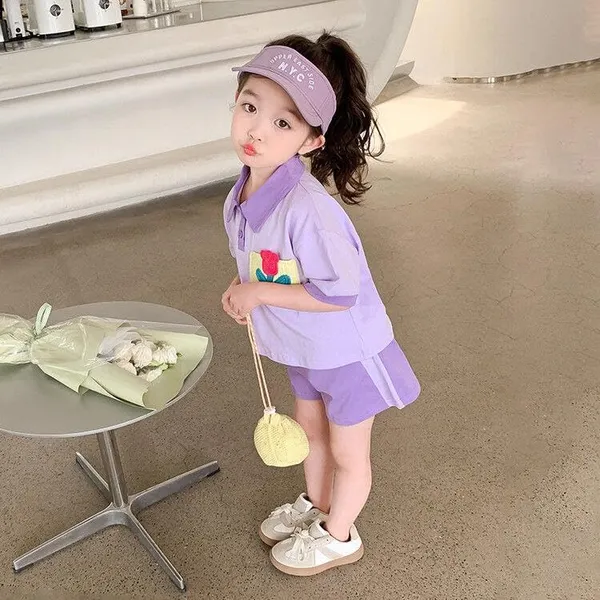 Lavender_Trendy_&_Comfortable_Tulip_Shorts_Set_For_Girls
