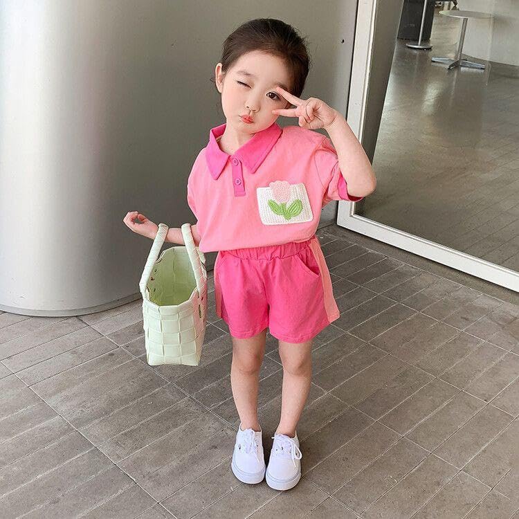 Pink_Trendy_&_Comfortable_Tulip_Shorts_Set_For_Girls