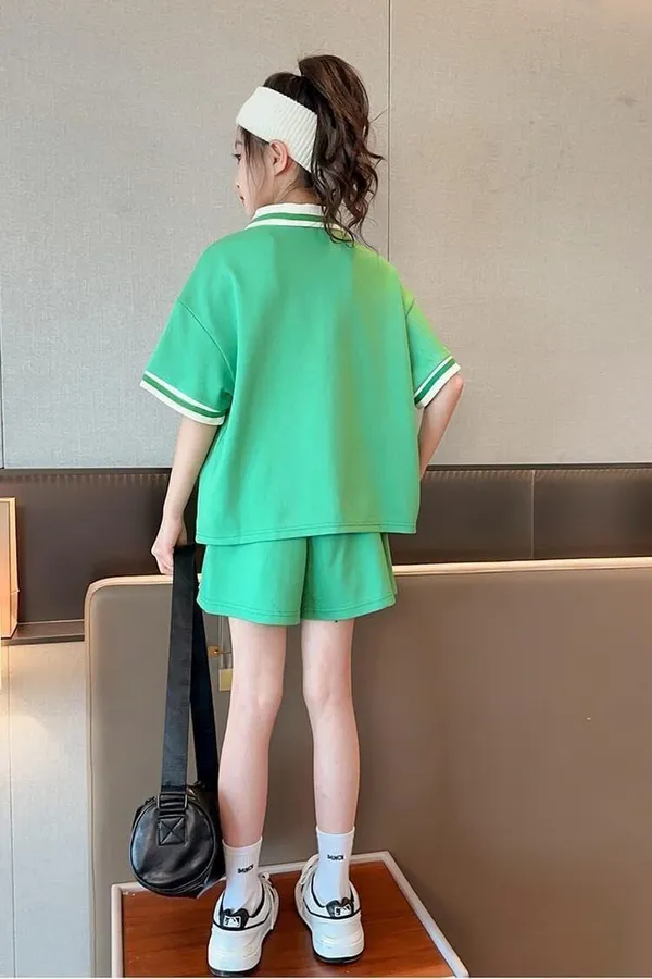 Green_Trendy_&_Comfortable_Bunny_Ear_Shorts_Set_For_Girls