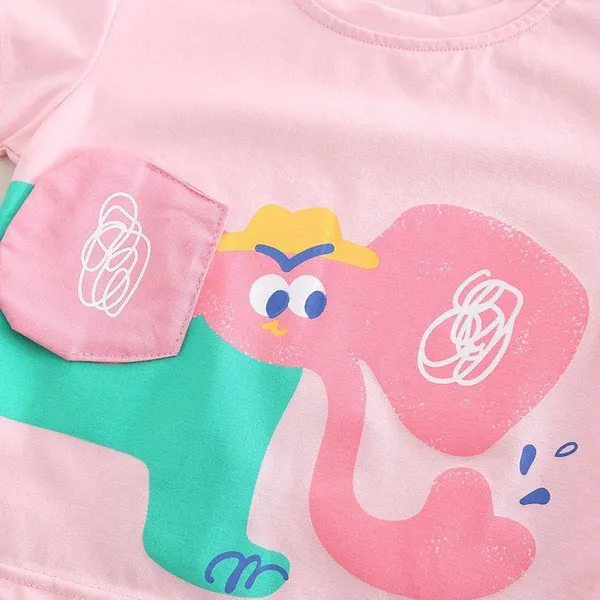 Pink_Trendy_&_Comfortable_Elephant_Cargo_Set_For_Girls