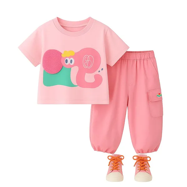 Pink_Trendy_&_Comfortable_Elephant_Cargo_Set_For_Girls