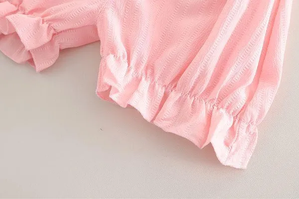 Pink_Trendy_&_Comfortable_Tulip_In_Heart_Short_Set_For_Girls