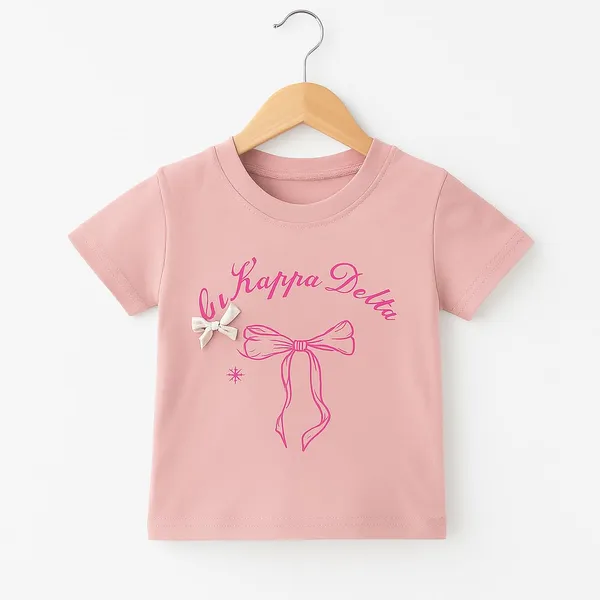 Pink_Trendy_&_Comfortable_Pastel-Bow_Graphic_Tee_&_Peach_Drawstring_Shorts_For_Girls