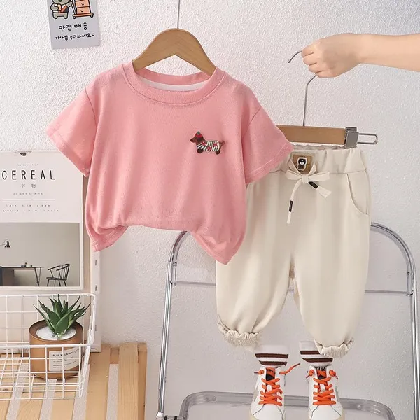 Pink_Trendy_&_Comfortable_Dog_Shorts_Set_For_Girls