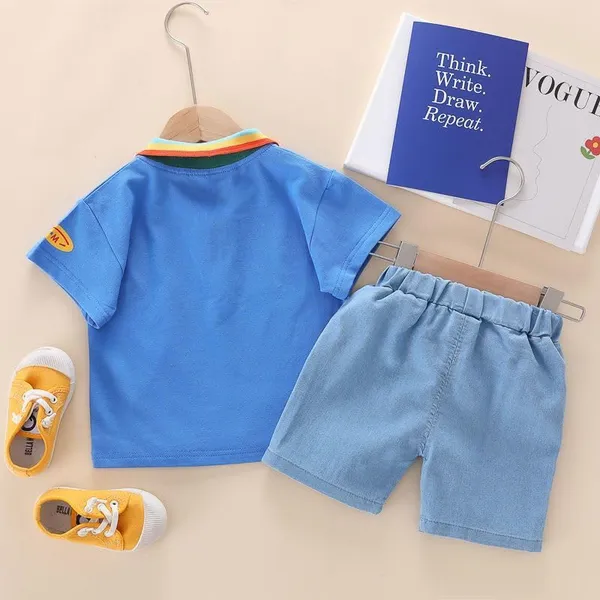 Blue_Trendy_&_Comfortable_Vacation_Denim_Shorts_Set_For_Boys